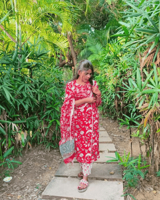 Stitched Kota dupta suit set