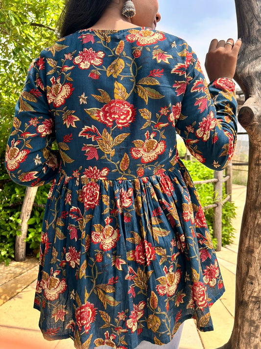 Mehak – Handblock Printed soft Kurti